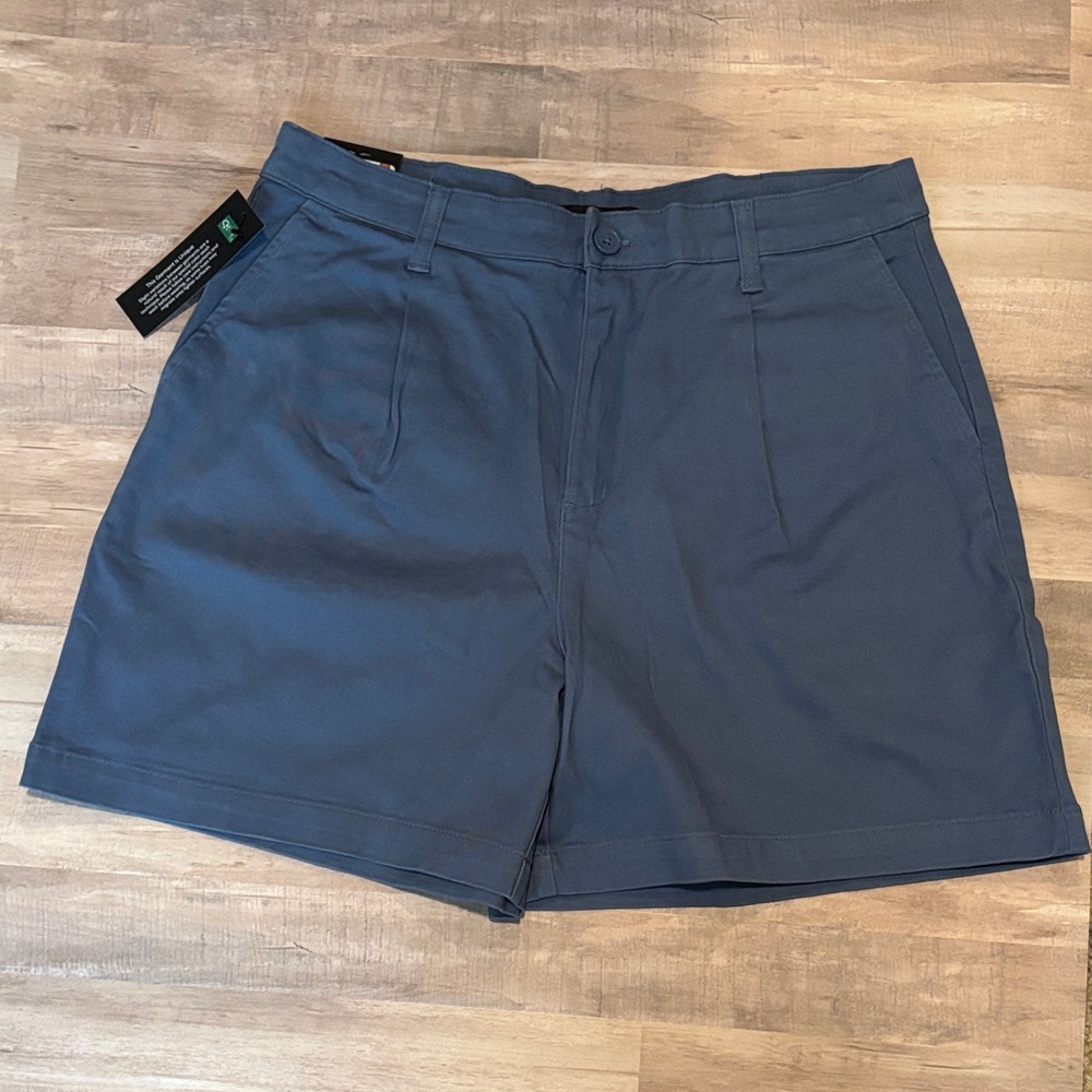 Banana Republic Blue Pleat Front Shorts